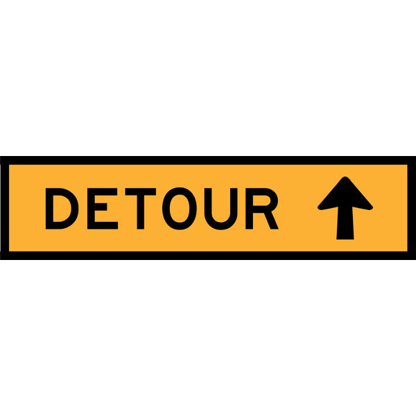 Detour Ahead Arrow (TC2291_3) Multi-Message Sign