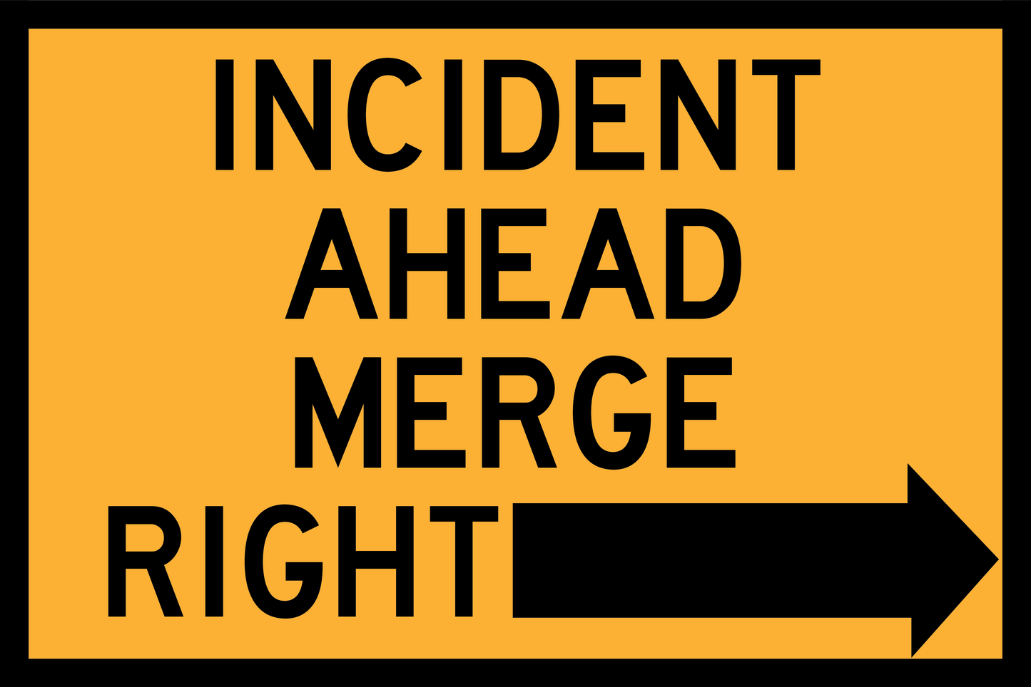 Incident Ahead Left or Right (TC1025)