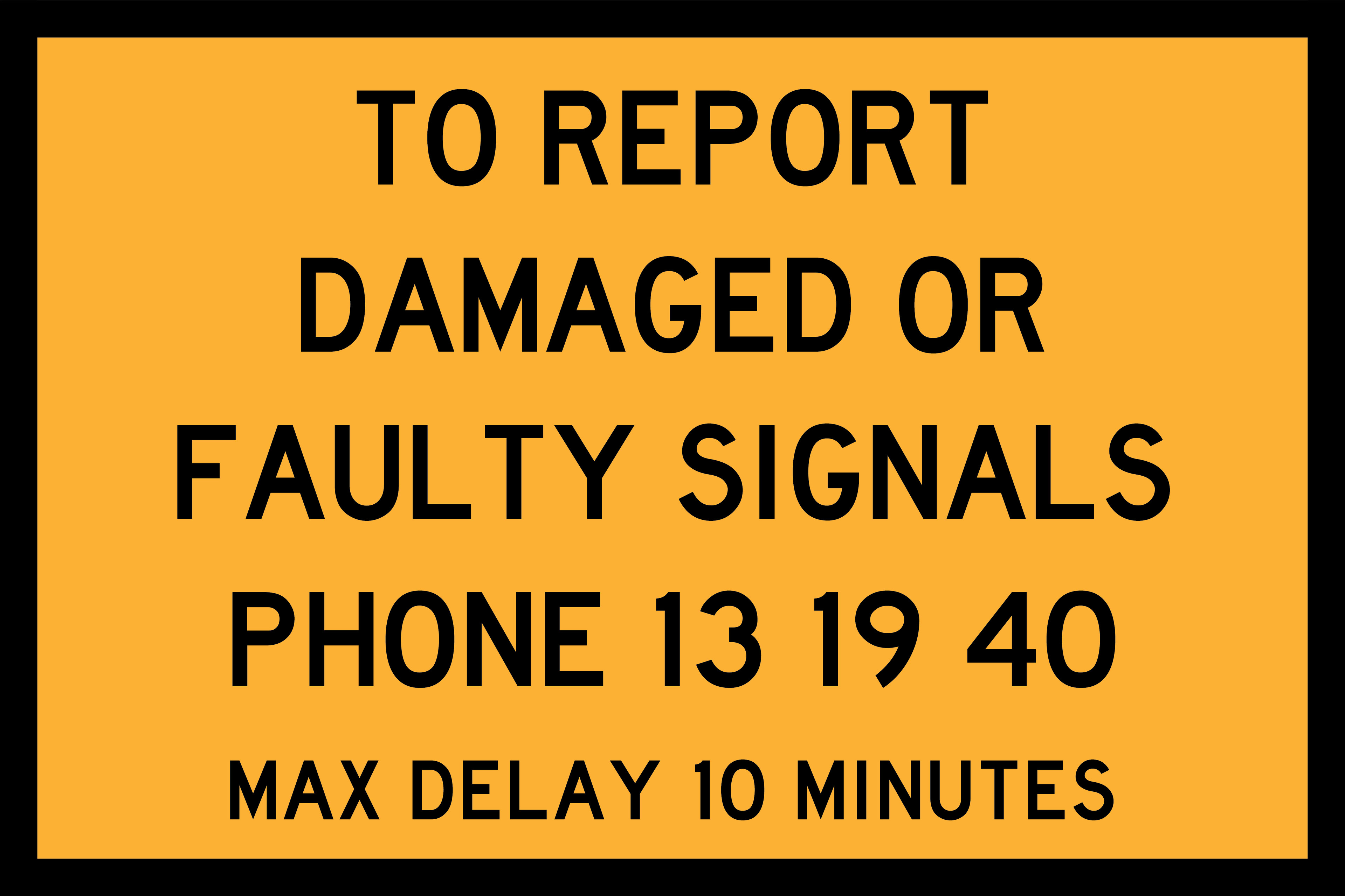 To Report Damaged Or Faulty Signals (TC1256_1)
