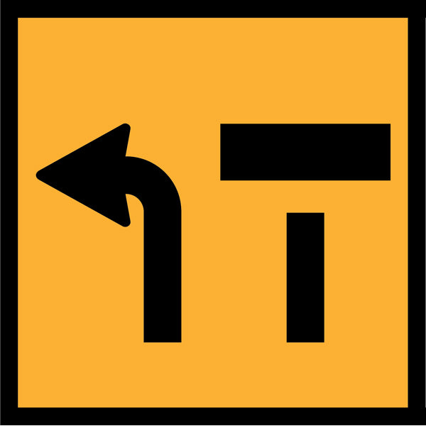Right Lane Closed, Left Turn Ahead (TC1359-10) – Multi-Message Sign