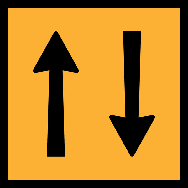 Two Way Lanes (TC1359-9) – Multi-Message Sign