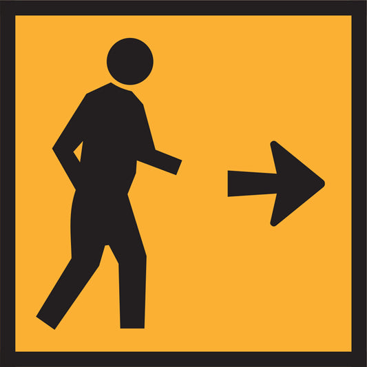 Pedestrians Right Arrow (TC1414-R) – Multi-Message Sign