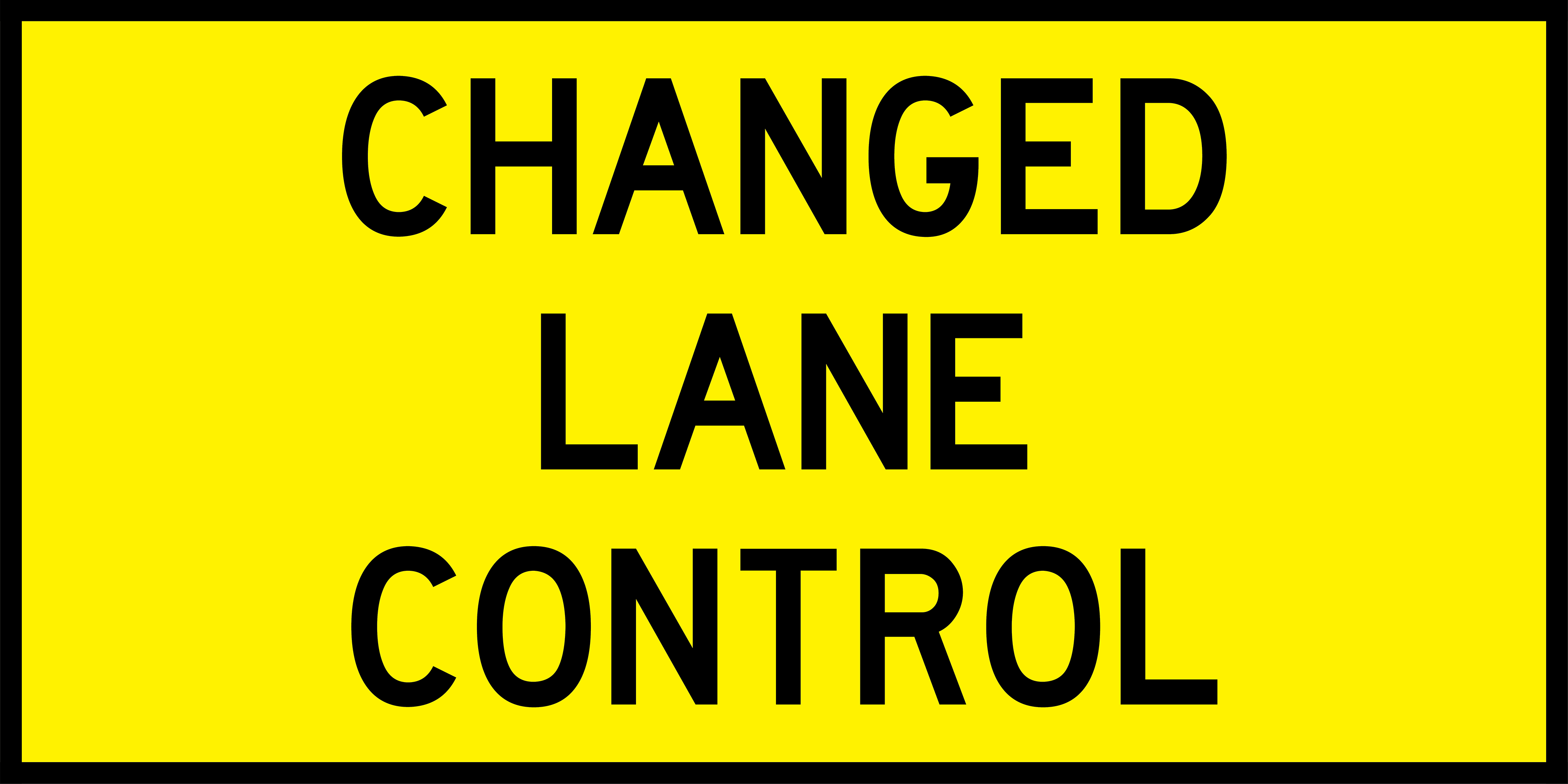 Changed Lane Control (TC1468)