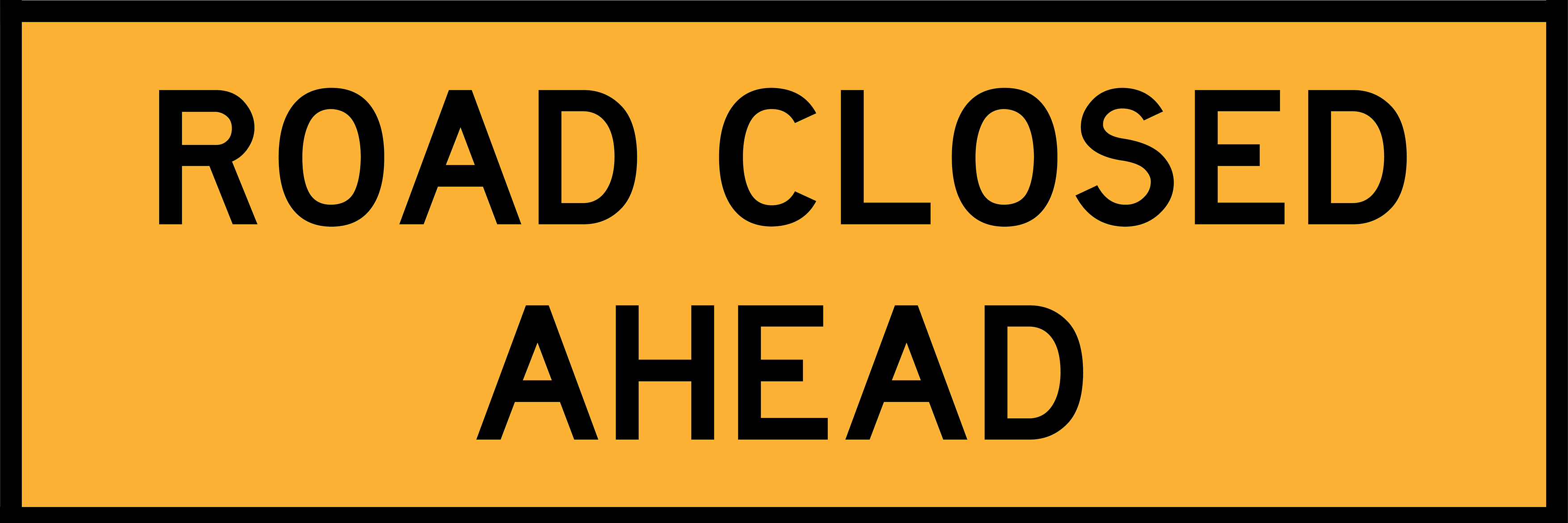Road Closed Ahead (TC1651)