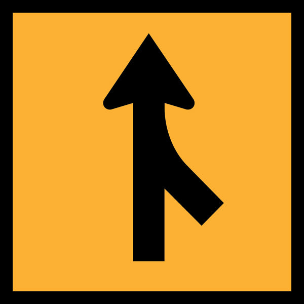Merging Traffic Right (TC2016-R) – Multi-Message Sign