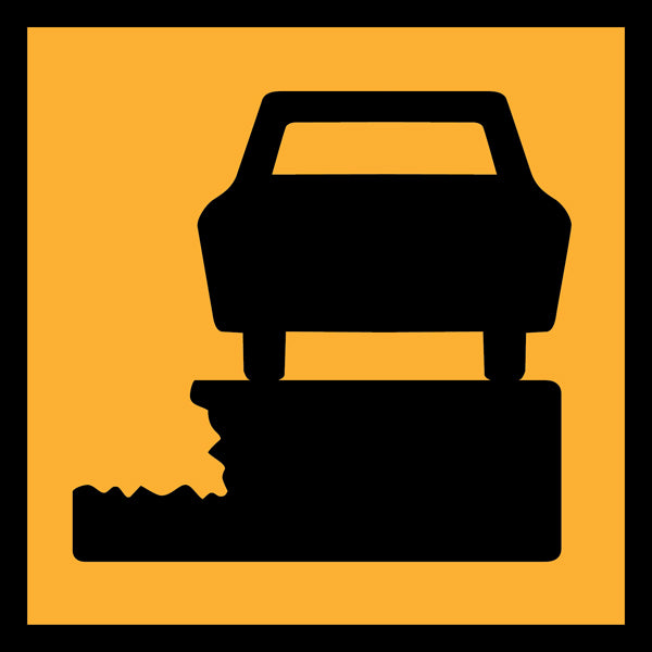 Deep Edge Drop Symbolic (TC2035) Multi-Message Sign | Traffic Yellow ...