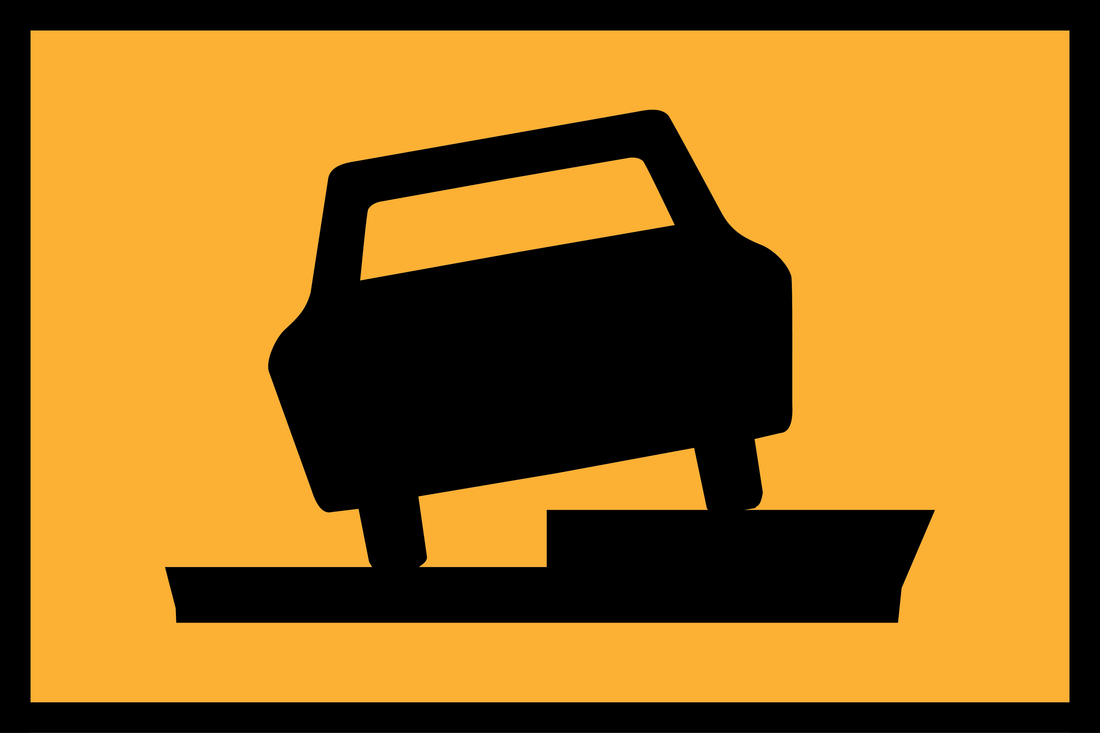 Shoulder Drop Off (TC2047) Sign | Global Safety Industries – Traffic ...