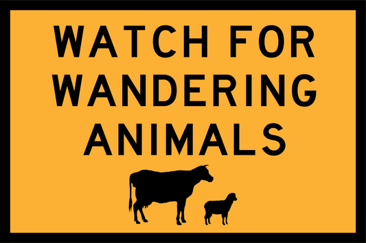 Watch For Wandering Animals (TC2084_1)