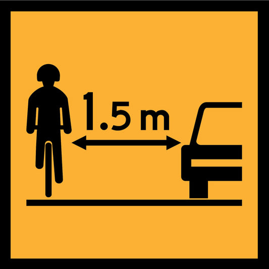 Share The Road 1.5m (TC2293_1) – Multi-Message Sign