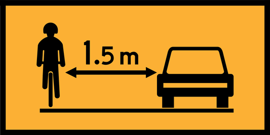 Share The Road With Bicycle 1.5m (TC2293_2)