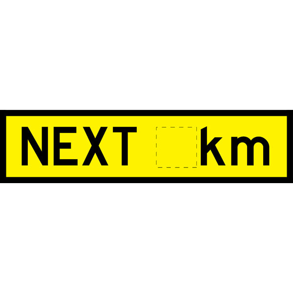 Next Blank km (Tm1-28_b) Multi-Message Sign
