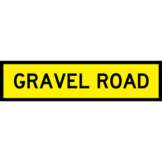 Gravel Road (Tm3-13_b) Multi-Message Sign
