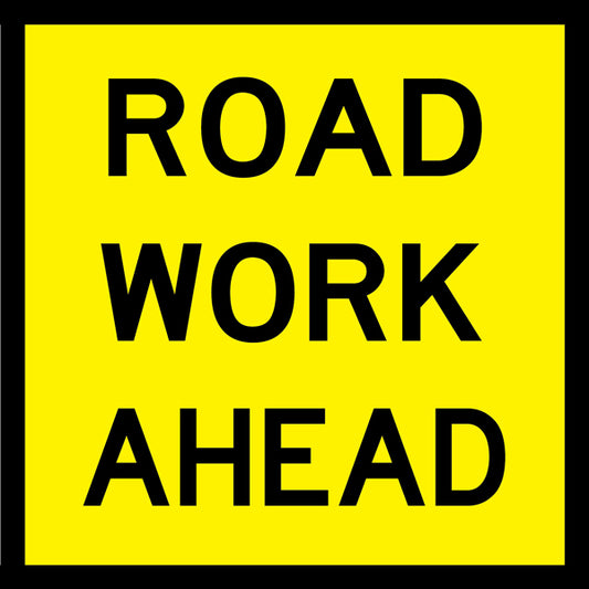 Road Work Ahead (Tm1-1_a) Multi-Message Sign