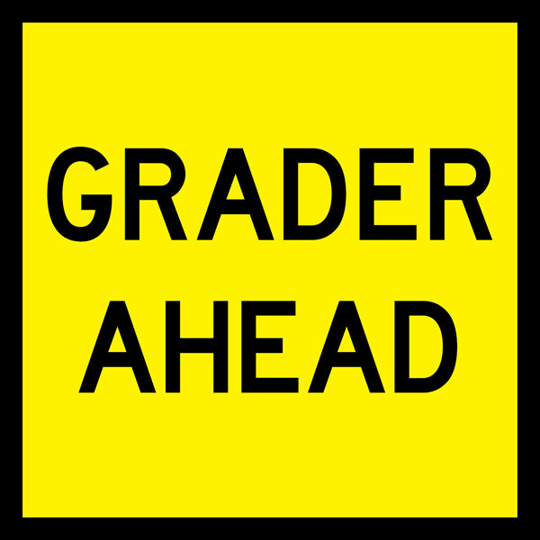 Grader Ahead (Tm1-4_a) Multi-Message Sign