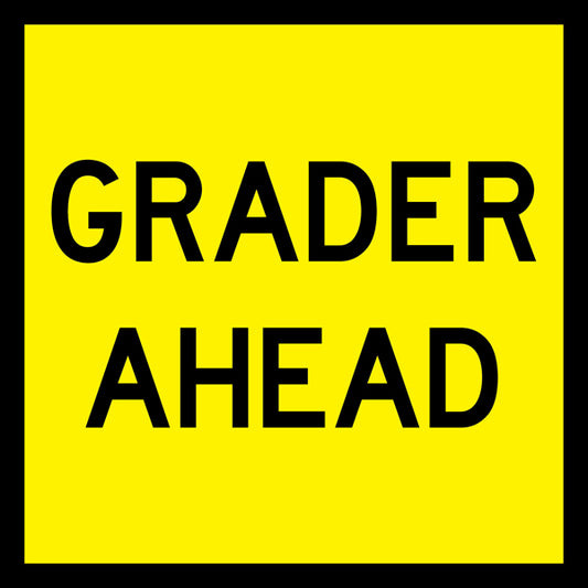 Grader Ahead (Tm1-4_a) Multi-Message Sign
