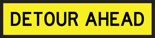 Detour Ahead (Tm1-6_b) Multi-Message Sign