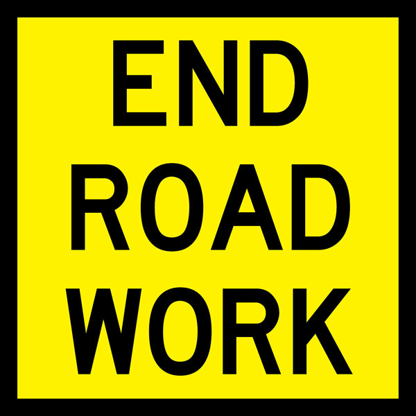 End Road Work (Tm2-17_a) Multi-Message Sign