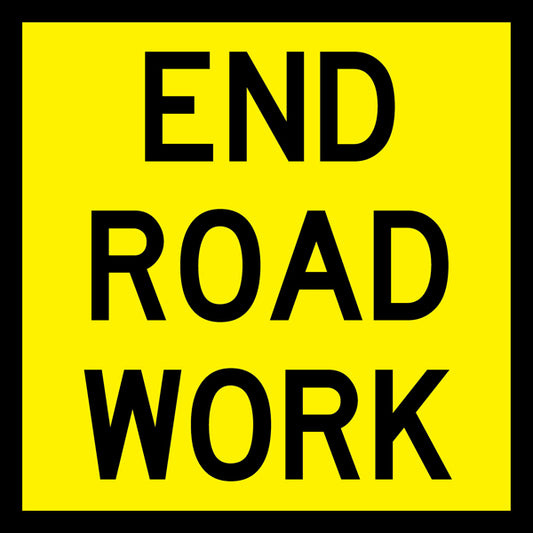 End Road Work (Tm2-17_a) Multi-Message Sign