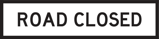 Road Closed (Tm2-4_b) Multi-Message Sign