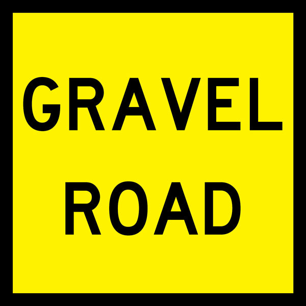 Gravel Road (Tm3-13_a) Multi-Message Sign