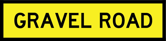 Gravel Road (Tm3-13_b) Multi-Message Sign