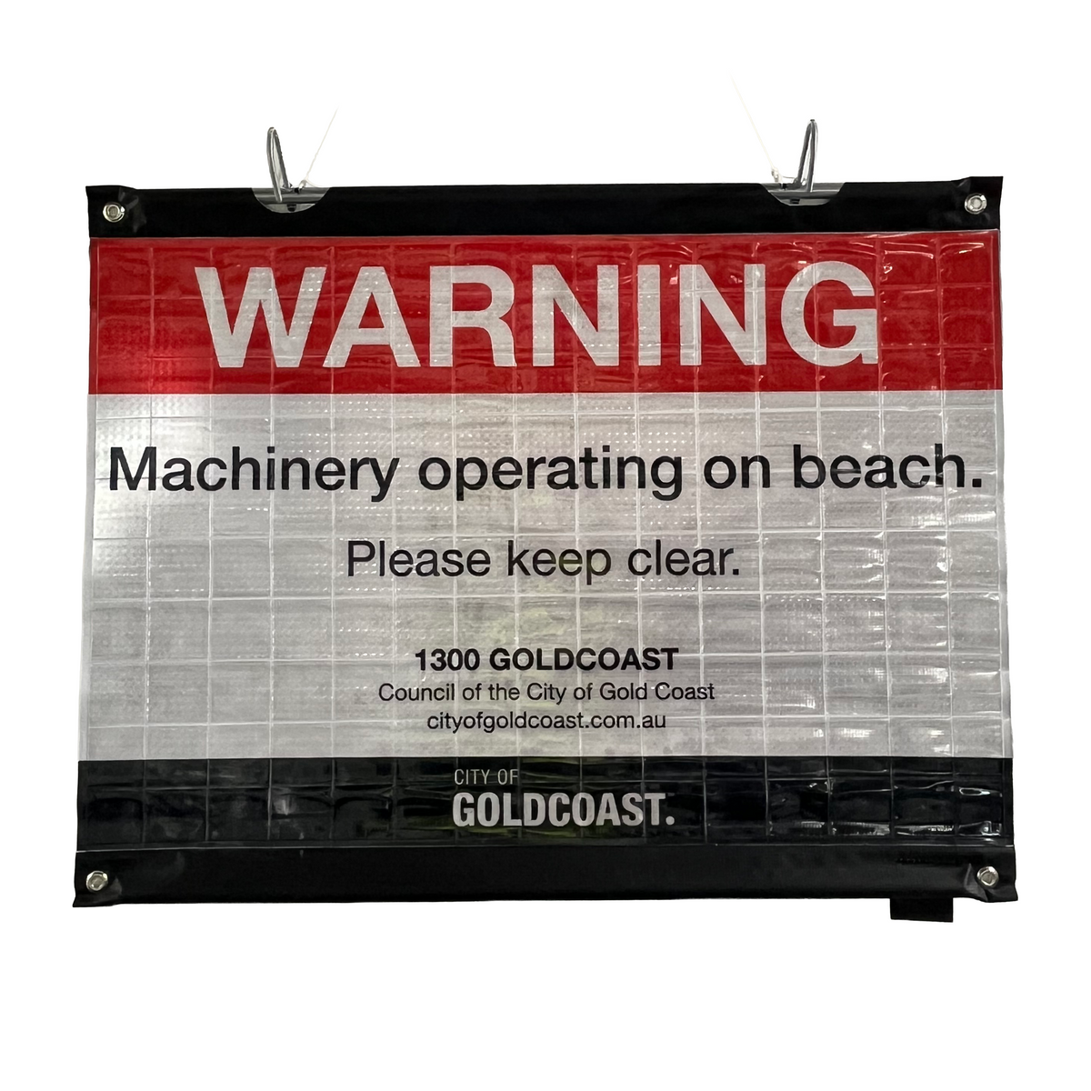 Hook & Rod Roll Up Traffic Control Sign System - 600x600mm – Portable Vehicle, Machinery & Swing Stand Warning Sign