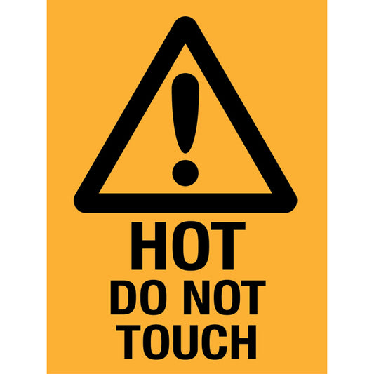 Reflective Roll Up Warning & Caution Safety Signs – Hot Do Not Touch – | Workplace Hazard & Industrial Safety Signs