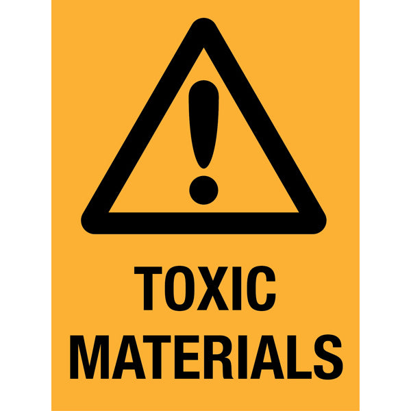 Reflective Roll Up Warning & Caution Safety Signs – Toxic Materials – | Workplace Hazard & Industrial Safety Signs