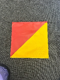 WLF4545ER 450 x 450mm red and yellow Wide Load Flag