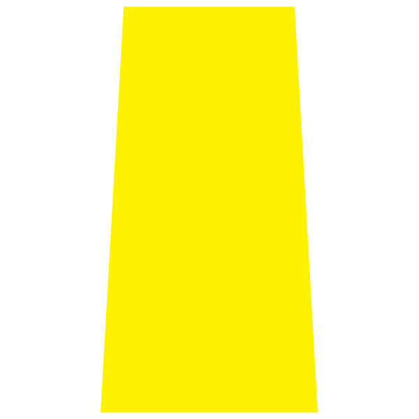 Reflective Fluoro Yellow Cone Collars | Portable Traffic Cone Safety Signs