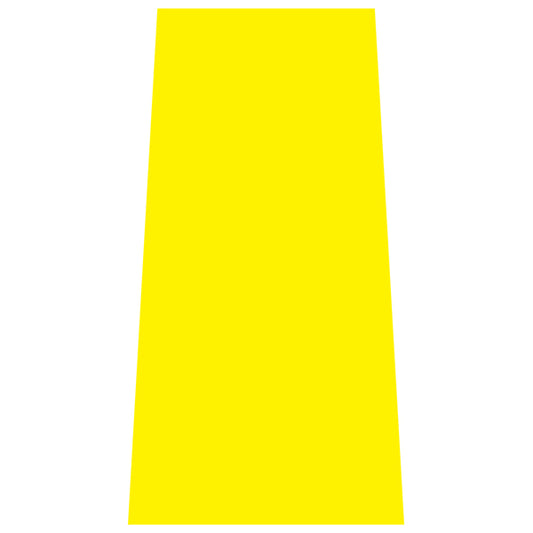 Reflective Fluoro Yellow Cone Collars | Portable Traffic Cone Safety Signs