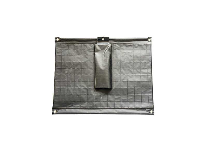Smoke Hazard -  Guide Post Roll-Up Sign - 900X600mm  - Fluoro Reflective