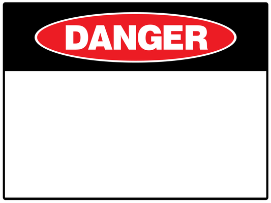 Danger Banner Roll-Up Signs – Reflective & Non-Reflective Safety Messaging