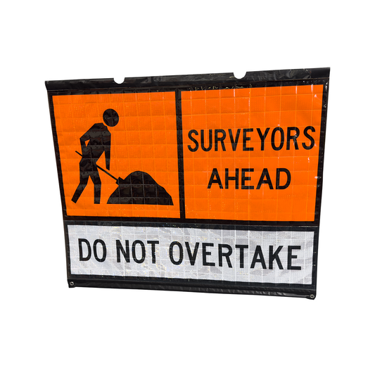 Double-Sided Guidepost Mounted Roll Up Sign / Portable Traffic Control Sign Without a Stand