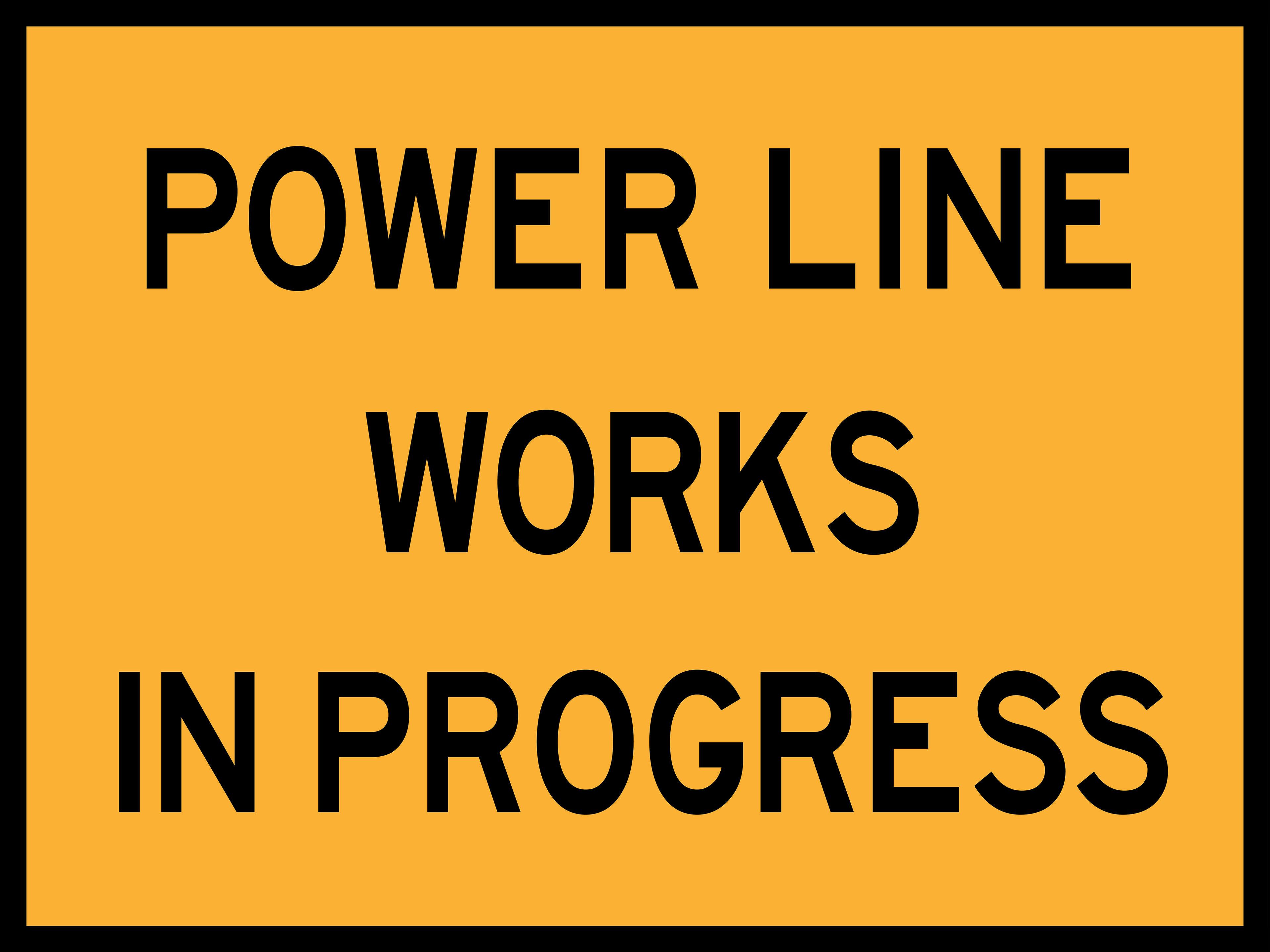 Power Line Works In Progress (T4-5)